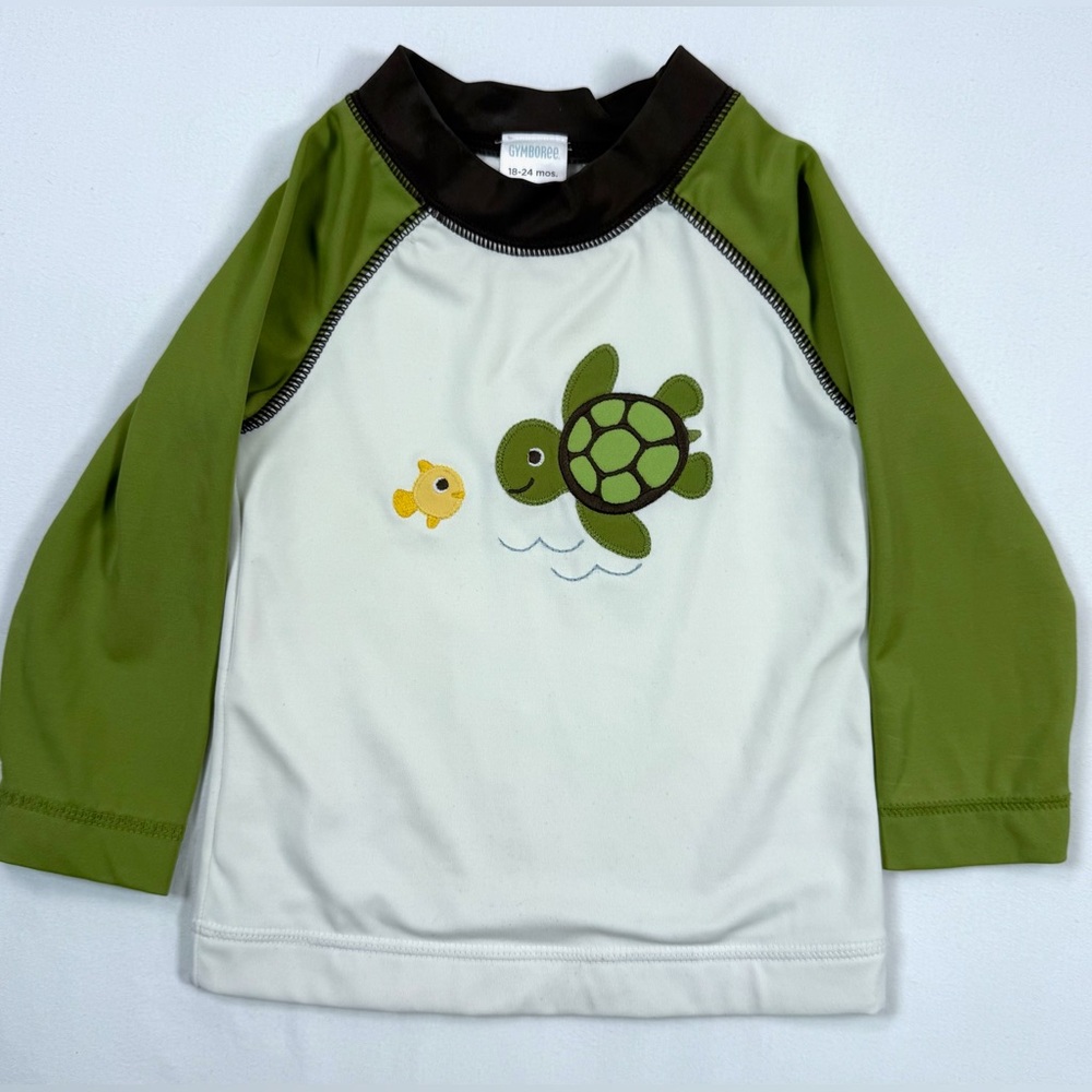 GYMBOREE Baby Boys’ Splish Splash Line Fish‎ & Turtle Rashguard Swimwear 18-24M